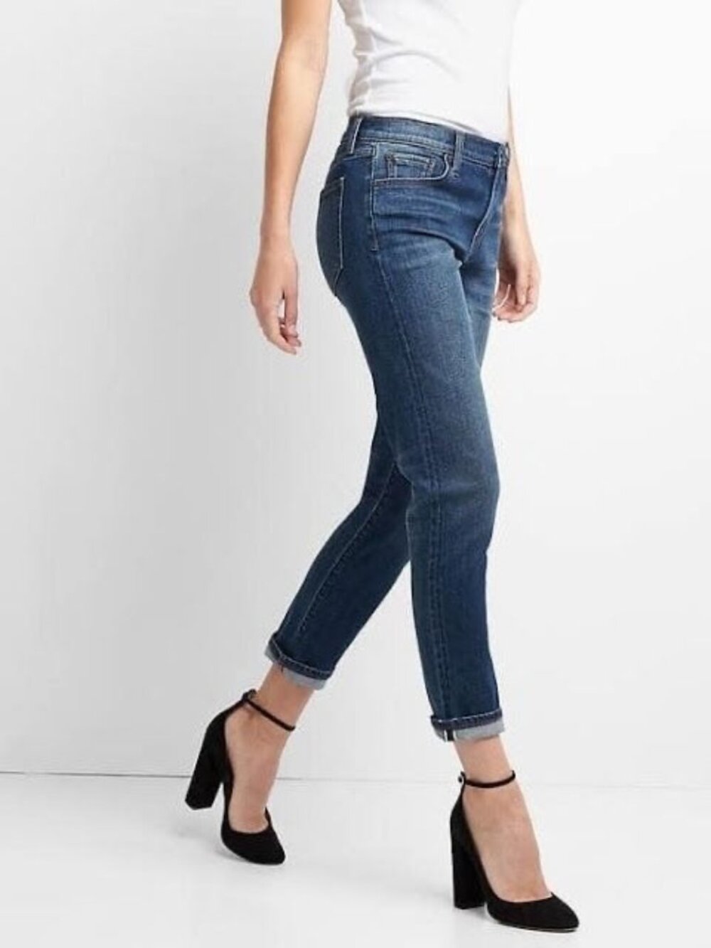 Gap Womens Mid Rise Best Girlfriend Jeans Denim 27 | Dark Academia Indie Sleaze
